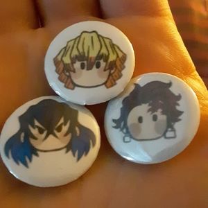 Demon Slayer Pin Set